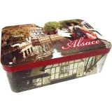 Boite à Sucre décor Alsace et Cigogne