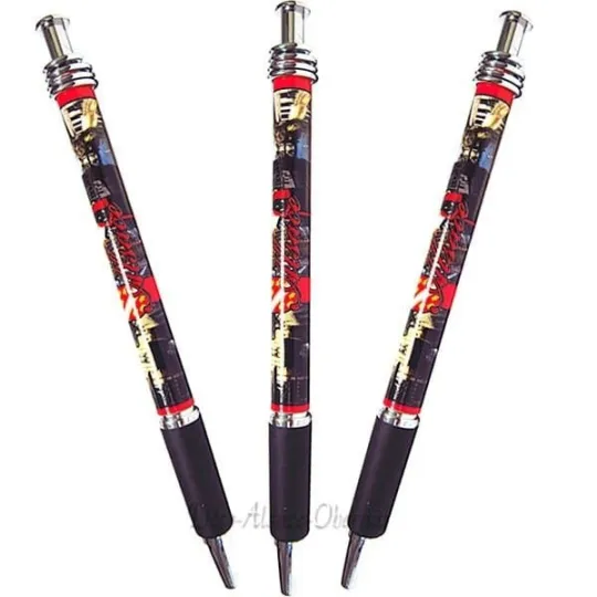 Stylo à Bille avec paysage d'Alsace et Cigogne