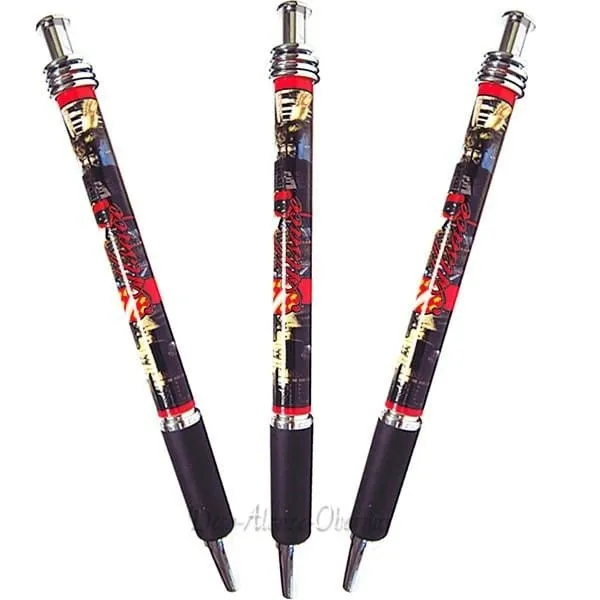 Stylo à Bille avec paysage d'Alsace et Cigogne