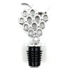 Silver stopper for grape wine bottle