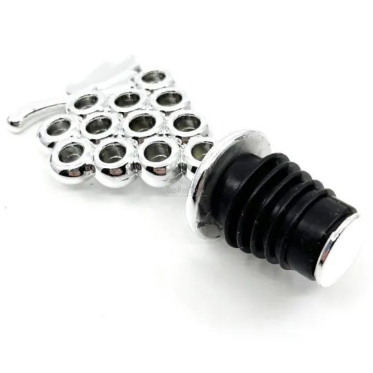 Zilveren kurk voor wijnfles Trosdruppel