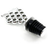 Silver stopper for grape wine bottle
