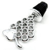 Silver stopper for grape wine bottle