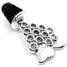 Silver stopper for grape wine bottle