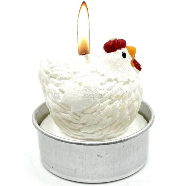 Chicken tea light candle