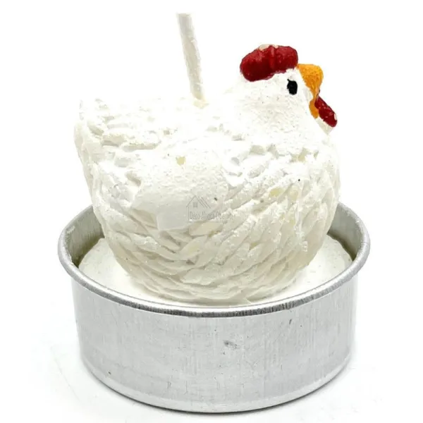 Chicken tea light candle