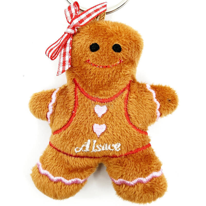 Gingerbread Girl Mannele Plush Keyring
