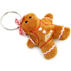 Gingerbread Girl Mannele Plush Keyring