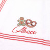 Bee's Nest embroidered kitchen towel Mannele Bretzel
