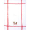Bee's Nest embroidered kitchen towel Mannele Bretzel