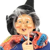 Witch of Alsace with blue waistcoat red dress 30 cm