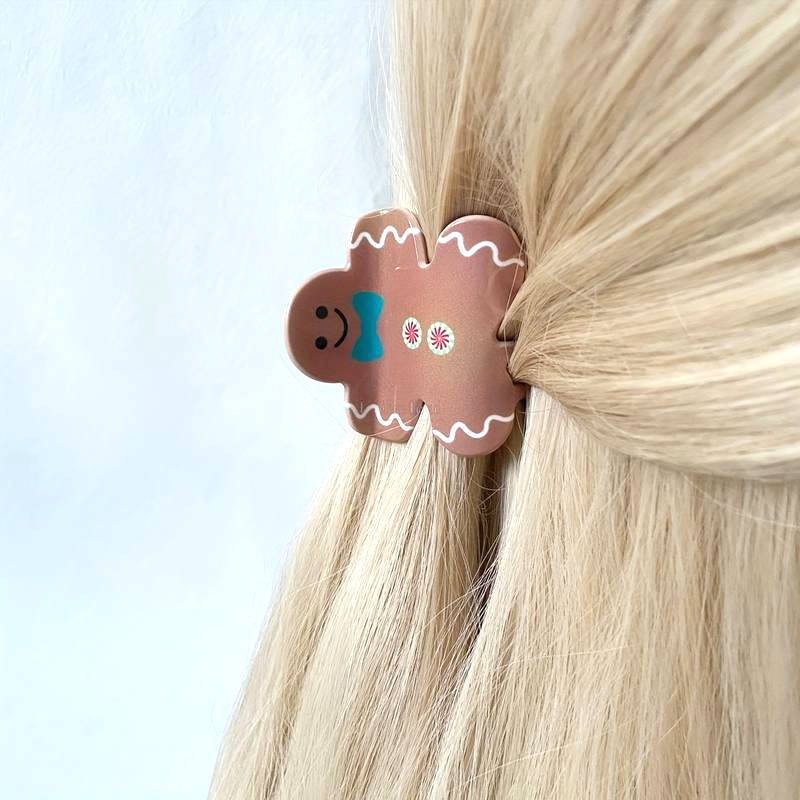 Gingerbread Mannele Hair Clip