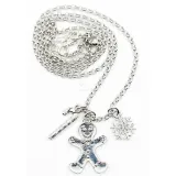 Collier fantaisie Pendentif breloque Mannele Pain d'Epices