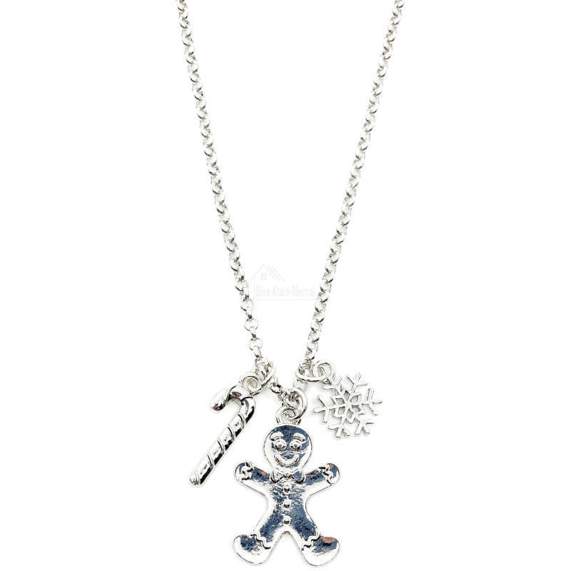 Gingerbread  Pendant Charm Necklace