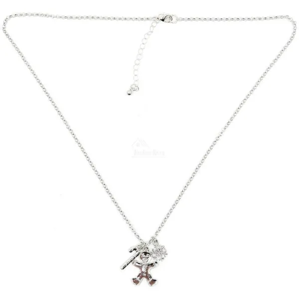 Collier fantaisie Pendentif breloque Mannele Pain d'Epices