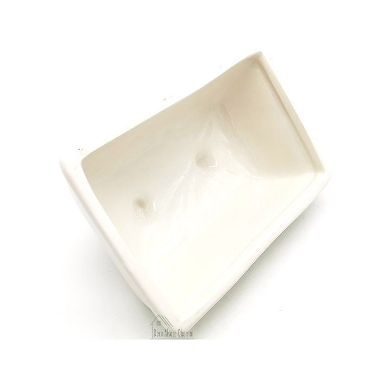 Ceramic Butter Dish Alsace stork design