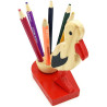 Set de 6 Crayons de papier en Couleurs support Cigogne d'Alsace