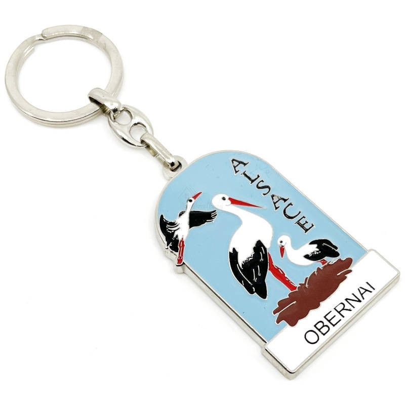 Storks of Alsace Keyring Obernai