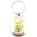 Stork key ring in Colmar nest and Strass