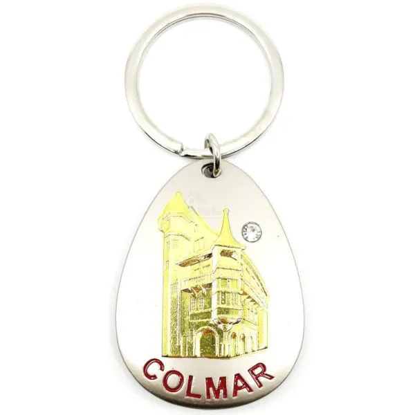 Porte Clé Cigogne en Nid à Colmar et Strass