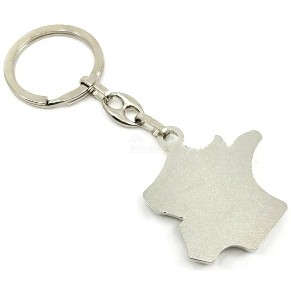 Keyring Carte de France with Obernai crest