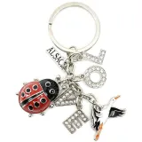 Schlüsselanhänger Love Alsace mit Charms und Strass