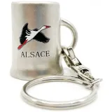 Metal Mug Key Chain marked Alsace