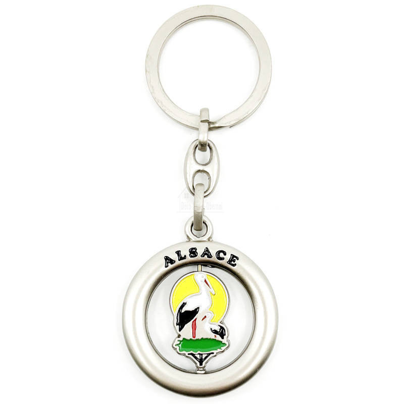 Stork Nest Keyring Alsace
