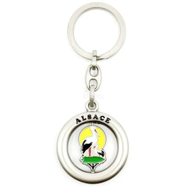 Stork Nest Keyring Alsace