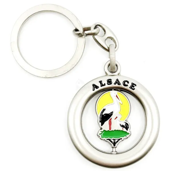 Stork Nest Keyring Alsace