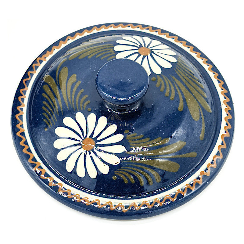 Topf 3 Liter Bleu de Soufflenheim Gänseblümchen
