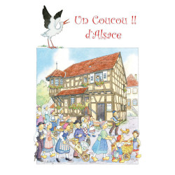 Carte Postale Un Coucou d'Alsace Georges Ratkoff