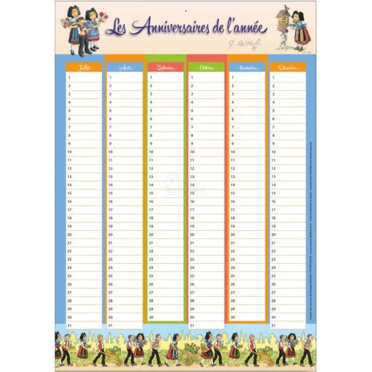 The Alsace perpetual Calendar by Georges Ratkoff