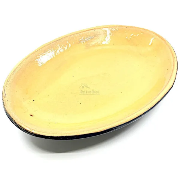 Large Baeckeoffe Terrine Blue of Soufflenheim Heart 47 cm