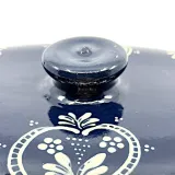 Große Baeckeoffe-Terrine blau von Soufflenheim Herz 47 cm
