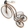 Bicycle Wine Rack with Bottle and 2 Metal Glasses