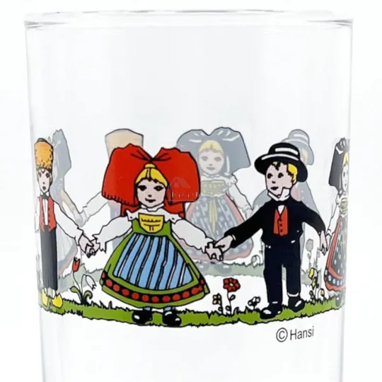 6 Glazen voor Limonade met Hansi-decoratie