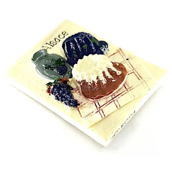 Decorative Wine and Kougelhopf Magnet