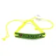 Bracelet coulissant Jaune Fluo fantaisie Cuir Alsace Cigogne