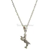 Collier avec Pendentif Cigogne d'Alsace et Bébé
