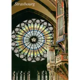 Postcard Rosace Notre-Dame Cathedral Strasbourg