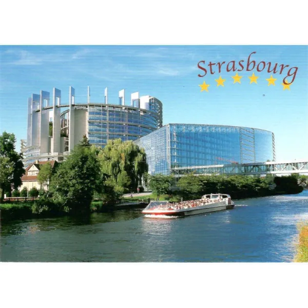Postkarte Europäisches Parlament Straßburg