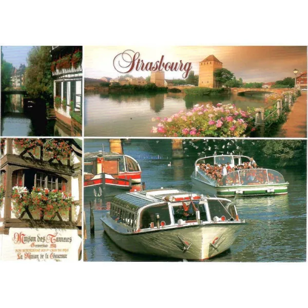 Carte Postale Promenade sur l'Ill Strasbourg