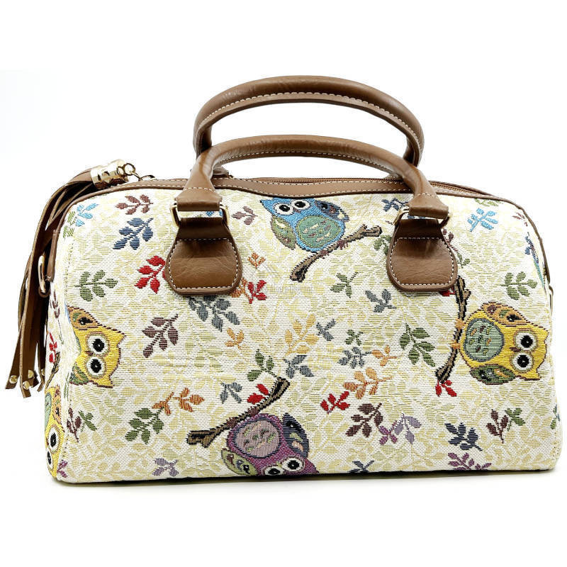 Sac à Main avec Pompon motif Hibou