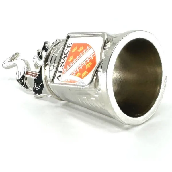 Metal thimble Alsace coat of arms Stork's nest