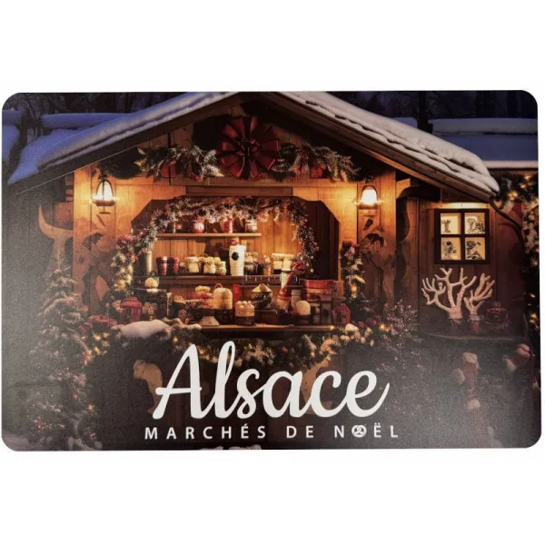 Christmas Market Placemat in Alsace