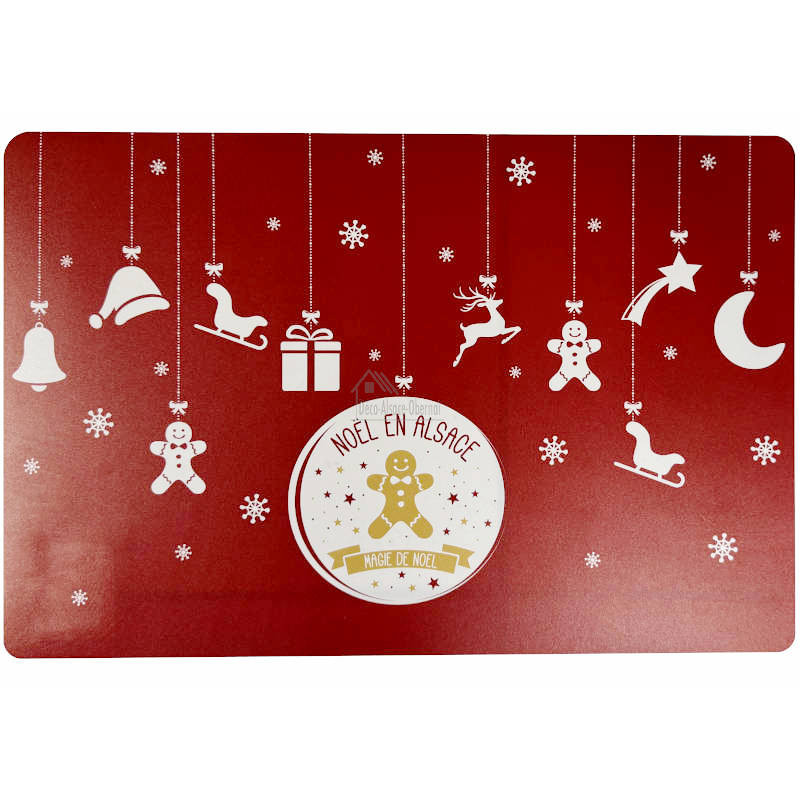 Tischset Weihnachten im Elsass