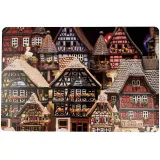 Set de Table Maisons de Noël décorés en Alsace