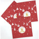 Lot de 20 Serviettes Noël en Alsace