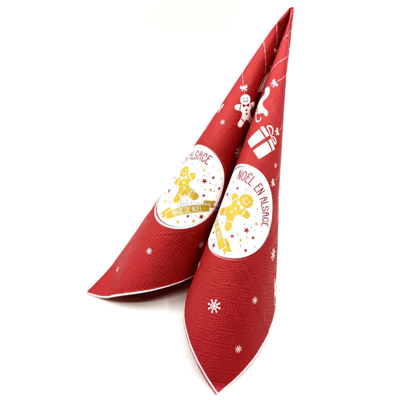 Lot de 20 Serviettes Noël en Alsace